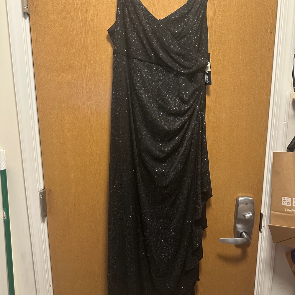 Y2K Vintage Black Sparkly Elegant Prom Dress